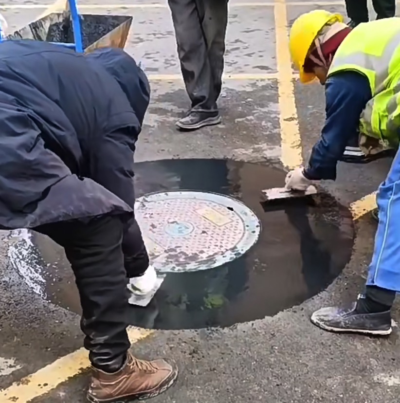 英德CGM伸缩缝浇注料/市政井盖抢修料(黑/灰)